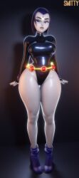 1girls 3d 3d_(artwork) big_breasts breasts cambion dc dc_comics female female_focus female_only gray_skinned_female grey_skin grey_skinned_female leotard looking looking_at_viewer purple_hair purple_hair_female rachel_roth raven_(dc) smitty34 solo solo_female solo_focus staring staring_at_viewer superheroine teen_titans