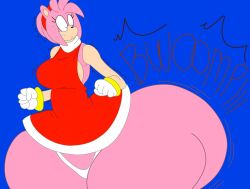 aged_up amy_rose ass ass_expansion ass_growth bestthe butt denizen1414 hedgehog hedgehog_girl huge_ass hyper hyper_ass hyper_butt hyper_thighs jiggling_ass massive_ass massive_butt non-human red_dress sega solo solo_female sonic_(series) sonic_the_hedgehog_(series) thick_ass thick_thighs wobbling_ass
