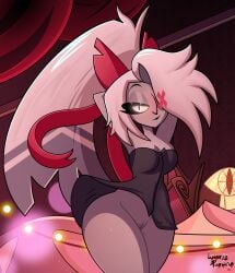 vaggie (hazbin hotel) from hazbin hotel by lunaris parukia