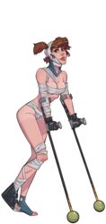 1girls 2020 bandaged_arm bandaged_breasts bandaged_head bandaged_leg bandages broken_neck brown_eyes brown_hair character_sheet chest_wraps crutch female_focus female_only injury kink_inc. light-skinned_female looking_at_viewer model_sheet no_clothes nude_female nutaku pale-skinned_female solo_female solo_focus tanlines tender_troupe transparent_background twintails valentina_(kink_inc.)