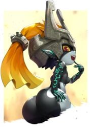 ass female gonzarez gonzarez1938 midna nintendo open_mouth pointy_ears red_eyes sideboob solo tagme the_legend_of_zelda the_legend_of_zelda:_twilight_princess twilight_princess