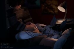 1boy 1girls 3d animated ass bottomless female femboy hotdogging ivyros kissing knotted_penis lidusflower longer_than_30_seconds moth moth_girl nude opennsfwsp penetration penis precum precum_string roblox robloxian sex shorter_than_one_minute sound tagme vaginal_penetration video watermark