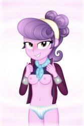 1girls animated breasts equestria_girls female female_only friendship_games friendship_is_magic gif hasbro looking_at_viewer my_little_pony navel nipples panties partially_clothed randomtriples shirt_lift smiling solo solo_female suri_polomare suri_polomare_(eg) suri_polomare_(mlp)