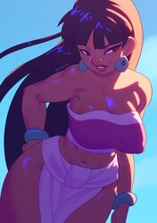 1girls big_breasts breasts chel dark-skinned_female dark_skin female female_only large_breasts playzholder solo the_road_to_el_dorado thick_thighs wide_hips