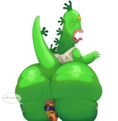 ass big_ass big_butt bubble_ass bubble_butt butt cartoon_network dinosaur furry_only gay green_skin huge_ass huge_butt male male_only mr._gus no_humans pizza pizza_steve soubarlikesu stinky stupid thick_ass thighhighs thighs uncle_grandpa