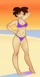 amy_wong bikini black_hair breasts cleavage futurama ndasfw thick_thighs toned_female