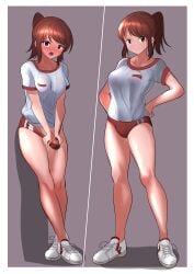 cute duke_shiwa erect_penis futanari shiwa_kou sports_club_girl_(shiwa_kou) tagme