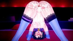 after_sex anal_sex animal_ear_fluff big_penis blush cum_drip cum_in_mouth cum_on_body cum_on_face cum_overflow cumming_in_ass erect_penis femboy fur-trimmed_gloves fur-trimmed_legwear indie_virtual_youtuber indoors_sex koikatsu latam_virtual_youtuber messy_cum orgasm_face sweat tounge_out vatista_sf yachiyo_seren