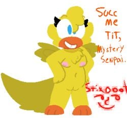 animation_meme_community anthro anthropomorphic dogedust eyes furry hair legs nose secretsini stomach tail