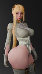 3d blender blonde_hair breasts child_bearing_hips cpt-flapjack female gloves image image_set keyd10iori leotard lieutenant_flapjack medium_breasts milf nier:_automata thick thick_hips thick_legs thick_thighs thighhighs thighs voluptuous_female yorha_commander