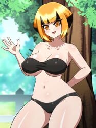 1girls female gardenia_(pokemon) nintendo pokemon solo solo_female tagme yensh