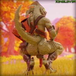 1:1 3d_(artwork) absurd_res anthro anus ass balls blender_(artwork) broly_culo clothing crouching digital_media_(artwork) dragon epic_games fortnite genitals green_body green_scales hi_res huge_filesize hybrid_(fortnite) knot male meme mostly_nude mythological_creature mythological_scalie mythology penis raised_tail scales scalie solo tail thekidxeno torn_clothing wingless_dragon