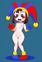 3d 3d_(artwork) ai ai_art ai_generated female novelai pomni pomni_(tadc) pomni_(the_amazing_digital_circus)