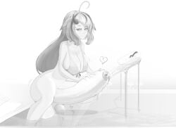 1futa anon ass balls big_ass big_breasts blush bottomless breasts cepfai cock_vore erect_penis erection futa_focus futa_giantess futanari giantess huge_ass huge_balls huge_breasts huge_cock hyper hyper_balls hyper_penis light-skinned_futanari light_skin long_hair macro monochrome penis testicles vore water_park white_background