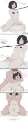 2boys anal black_hair blush collar comic completely_nude cum ejaculating_while_penetrated erection faceless faceless_male femboy feminine_male feminization hair_ornament hairclip handsfree_ejaculation heart kneeling leash male male_focus male_only multiple_boys navel nipples nude open_mouth otoko_no_ko pasties penis purple_eyes sex sex_from_behind short_hair sissy sitting straddling sweat testicles tongue trap twink yaoi