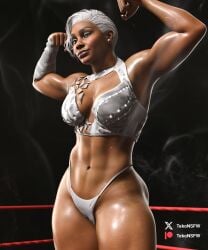 1girls 3d dark_skin dark_skinned_female female jade_cargill muscular muscular_female solo solo_female solo_focus standing tagme tekonsfw toned toned_female wwe