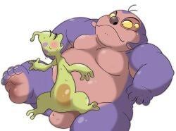 4_eyes alien anal anthro balls belly disney duo genitals jumba_jookiba lilo_and_stitch lying male male/male male_penetrated male_penetrating male_penetrating_male multi_eye nude obese obese_male on_back overweight overweight_male penetration penis sex translucent translucent_body wantaro wendy_pleakley yellow_eyes