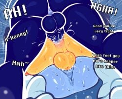 2025 anus balls blue_body blush bodily_fluids breath clouds deltarune deltarune_chapter_3 elnina_(deltarune) english_text female female_penetrated fluffy hair hi_res imminent_orgasm lanino_(deltarune) lying lying_on_bed male male/female male/male male_penetrated male_penetrating male_penetrating_female male_penetrating_male mawile123 moaning moaning_in_pleasure nipples nude nude_female nude_male open_mouth penetrating_while_penetrated penis penis_in_ass penis_in_pussy pillow pointy_nose rouxls_kaard sex socks straight sweat sweating text tight trio vaginal_penetration video_games yellow_body