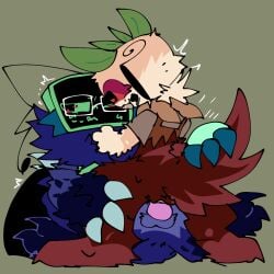 :3 animal_genitalia anthro dandy's_world digitigrade fanmade_design furry futa_on_female futanari intersex silly twisted_shelly_(dandy's_world) twisted_vee_(dandy's_world)