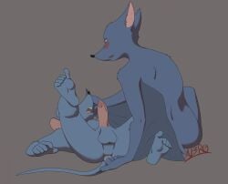 2023 5_fingers 5_toes anal anal_fingering angel_in_the_forest anthro anus arm_tuft ass back_tuft balls bat black_finger_claws black_nose blush bodily_fluids butt_from_the_front calf_tuft chest_tuft colored curled_tail curling_toes digital_drawing_(artwork) digital_media_(artwork) dripping drooling duo ears_back erection feet fingering fingers forearm_tuft forearms fur genital_fluids genitals grey_background grey_body grey_fur head_tuft hi_res humanoid_feet humanoid_genitalia humanoid_hands humanoid_heel humanoid_penis larry_(yinller) leaking_precum leg_tuft looking_pleasured lying male male/male mammal membrane_(anatomy) membranous_wings montimer_(yinller) mouse murid murine nude on_back open_mouth penis pink_anus pivoted_ears plantigrade precum precum_drip raised_foot raised_head rear_view rodent saliva shaded shoulder_tuft signature simple_background sitting soles tail toes tuft wet winged_arms wings xn3r0x