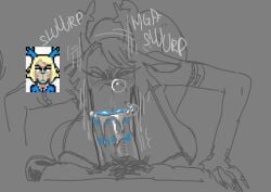 animal_humanoid anthro blowjob_face blue_lips blue_lipstick bodily_fluids bubble carol_holiday deer deer_humanoid deltarune duo evilpenislair fellatio female genitals humanoid lips lipstick lipstick_mark_on_penis lipstick_markings lipstick_on_penis lipstick_ring makeup male male/female mammal mammal_humanoid mature_female mother_(lore) new_world_deer new_world_deer_humanoid oral parent_(lore) penile penis reindeer sex snot snot_bubble undertale_(series)
