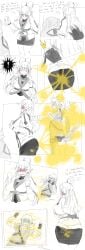 best_girl black_and_white comic fart fart_cloud farting lazei link link_(breath_of_the_wild) paya_(the_legend_of_zelda) shy the_legend_of_zelda the_legend_of_zelda:_breath_of_the_wild the_legend_of_zelda:_tears_of_the_kingdom white_hair