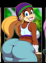 1girls adult aged_up big_ass big_breasts big_butt bubble_butt cropped dialogue donkey_kong_(series) female female female_focus female_only imadeej solo tagme thick thick_ass thick_legs thick_thighs thighs tiny_kong