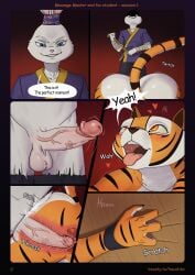 anthro ass balls blush bodily_fluids bondage bondage bound claw_marks clothed clothing comic dialogue digital_media_(artwork) dominant dominant_male dreamworks duo english_text erection felid female female_penetrated from_behind_position fur genital_fluids genitals hacatiko hand_tied hi_res humanoid_genitalia humanoid_penis imminent_sex internal internal_vaginal kung_fu_panda lagomorph larger_female larger_penetrated leporid looking_pleasured lying male male/female male_penetrating male_penetrating_female mammal master_tigress narrowed_eyes nude on_front open_mouth pantherine penetration penile penile_penetration penis penis_in_vagina rabbit saliva saliva_on_tongue sex size_difference small_dom_big_sub smaller_male smile speech_bubble submissive submissive_female tail text tiger tongue tongue_out topwear undressing undressing_self uterus vaginal_penetration vaginal_penetration vein veiny_penis vulva