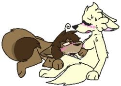 animation_meme_community anthro anthropomorphic dogedust eyes furry hair legs nose pixel_(artwork) pixel_animation pixel_art pixelated secretsini stomach tail