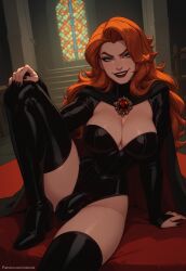 1futa 1futanari ai_generated ass big_ass big_breasts big_butt big_hips big_penis black_clothes black_clothing black_lip black_lips black_lipstick black_nail_polish black_nails blue_eyes boots breasts cape cleavage dick dickgirl eyebrows eyelashes futa_only futanari goth goth_futa goth_girl gray_eyes grin grinning grinning_at_viewer hair hands-free huge_cock indoors jewelry latex latex_clothes lips long_hair looking_at_viewer madelyne_pryor makeup marvel marvel_comics narrow_waist narrowed_eyes necklace nose orange_hair penis red_hair ruby_(gem) seducing seductive seductive_eyes seductive_gaze seductive_look seductive_mouth seductive_pose seductive_smile smile smile_at_viewer smiley_face smooth_balls smooth_penis smooth_skin solo solo_dickgirl solo_focus solo_futa solo_futanari testicles thick thick_ass thick_thighs thigh_boots thighhighs thighs velonix villain villainess wavy_hair x-men x-men_97