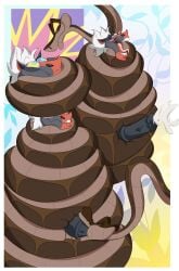 2025 abs animal_genitalia animal_penis anthro anthro_on_feral anthro_penetrating anthro_penetrating_feral asphyxiation bite biting_lip blush bodily_fluids coiling coiling_around_body coiling_around_neck coiling_around_torso comic cum cumshot duo edtertainerd ejaculation equid equine equine_genitalia equine_penis erection feral feral_penetrated genital_fluids genitals goofy_smile half-closed_eyes hi_res horse kaa_(jungle_book) looking_pleasured male male/male mammal medial_ring narrowed_eyes navel open_mouth open_smile oreo_(ccjj09) pecs penetration penis penis_in_mouth reptile ringed_eyes scalie sex smile snake the_jungle_book tongue tongue_out zoophilia