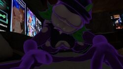 boy_tits collar femboy gay hands laying_down lips locke_(r-a-s-p) plant submissive vr vrchat vrchat_avatar