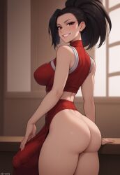 1futa 1futanari ai_generated ass big_ass big_breasts big_butt big_hips big_penis black_eyes black_hair breasts cleavage dick dickgirl eyebrows eyelashes female futa_only futa_sans_pussy futanari grin grinning grinning_at_viewer hair hands-free huge_cock indoors lips long_hair looking_at_viewer makeup mature mature_female mature_futa mature_futanari momo_yaoyorozu my_hero_academia narrow_waist narrowed_eyes nose penis seducing seductive seductive_eyes seductive_gaze seductive_look seductive_mouth seductive_pose seductive_smile smile smile_at_viewer smiley_face smooth_balls smooth_penis smooth_skin solo solo_dickgirl solo_focus solo_futa solo_futanari testicles zirvona