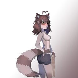 animation_meme_community cerise_(chinjireta) chinjireta furry half-dressed spats tanuki tight_pants youtube