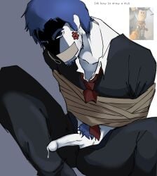 anger dick forsaken forsaken_(roblox) gay guest_(roblox) guest_1337_(forsaken) roblox tied_up yaoi