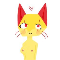 cat_ears dandy's_world female guronyan red_eyes scraps_(dandy's_world)