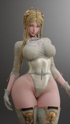 3d blender blonde_hair breasts child_bearing_hips cpt-flapjack female gloves image image_set keyd10iori leotard lieutenant_flapjack looking_at_viewer medium_breasts milf nier:_automata thick thick_hips thick_legs thick_thighs thighhighs thighs voluptuous_female yorha_commander