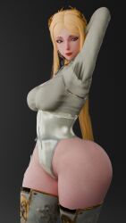 3d blender blonde_hair breasts child_bearing_hips cpt-flapjack female gloves image image_set keyd10iori leotard lieutenant_flapjack medium_breasts milf nier:_automata side_view thick thick_hips thick_legs thick_thighs thighhighs thighs voluptuous_female yorha_commander