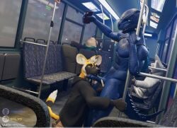 3d_(artwork) anthro argonian bethesda_game_studios canid canine clothed clothed_male clothing digital_media_(artwork) duo electronics erection exhibitionism fellatio fox genitals hi_res humanoid_genitalia humanoid_penis male male/male mammal microsoft muscular muscular_male nude oral penile penis phone public public_exposure public_nudity public_sex public_transportation reptile scales scalie sex solo tail teeth the_elder_scrolls tongue tristen wilddogheat