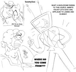 after_sex bed deltarune elnina_(deltarune) lanino_(deltarune) moaning sex straight tenna_(deltarune) toomytoo