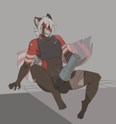 2019 2d_animation 3_toes 5_fingers ailurid animated anthro balls barefoot big_penis biped black_balls black_body black_clothing black_fur black_penis black_shirt black_tail black_topwear bodily_fluids bottomless bouncing_balls clenched_teeth closed_eyes clothed clothing crop_top cum cumshot digital_media_(artwork) ear_piercing ejaculation english_description erection feet fingers front_view fur genital_fluids genitals grey_background hair holding_object holding_penetrable_sex_toy holding_sex_toy huge_cock inbetweening leg_wraps long_tail loop m3nsfw male male_penetrating mammal markings masturbation motion_tweening multicolored_body multicolored_fur multicolored_tail nike notglacier orgasm penetrable_sex_toy penetration penile penile_masturbation penis piercing red_body red_fur red_panda red_tail ring_(marking) ringed_tail sex_toy shirt short_hair short_playtime simple_background sinclair_(notglacier) sitting solo striped_markings striped_tail stripes tail tail_markings teeth toes topwear toying_self white_body white_fur white_hair white_tail wraps