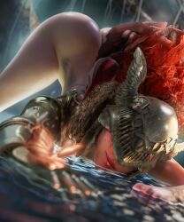 1girls ass ass_up elden_ring face_down_ass_up female female_only fromsoftware jack-o_pose jokar malenia_blade_of_miquella thick_thighs