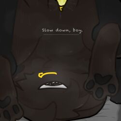 colorbox_(mustard) duck_jelly_(colorbox_mustard) furry_female oc ocxcanon pounding_pussy sweating