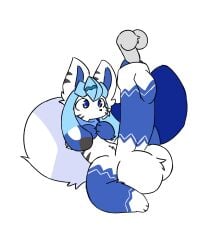 anthro balls big_balls big_penis big_tail blue_blush blue_body blue_fur blush cheek_tuft duo eeveelution facial_tuft femboy fluffy fluffy_balls fluffy_tail foreskin fur generation_4_pokemon genitals geopold_(freeziepop) glaceon hi_res huge_balls huge_cock humanoid_genitalia humanoid_penis hung_femboy hung_trap hyper hyper_balls hyper_genitalia hyper_penis male male/male nintendo penetration penile penile_penetration penis penis_in_penis pokemon pokemon_(species) potayo scarf stripes tail tuft uncircumcised urethral urethral_bulge urethral_penetration white_body white_fur