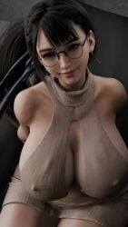 1girls 3d ai_assisted ai_generated animated asian asian_female black_hair blender_(software) breast_focus brown_hair eve_(stellar_blade) facing_away fat_ass female glasses huge_ass huge_thighs light-skinned_female light_skin long_hair patreon_username red_lj stellar_blade sweater tagme thick_hips thick_thighs thighs video wide_hips