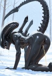 1girls ai_generated alien_(franchise) alien_girl bending_over breasts close-up close-up_ass close-up_pussy close_up close_up_ass close_up_pussy close_up_view closeup closeup_view female female_xenomorph from_behind hips nimona1491_(artist) nipples open_mouth peeing presenting pussy pussy_focus pussy_juice saliva small_breasts spread_pussy tail thick_thighs thighs vagina vagina_close-up vagina_focus wide_hips xenomorph