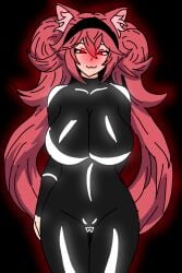 brainwashing crackpro drone droneification female female_focus female_only hypnosis latex latex_suit lunaria_ayaren virtual_youtuber vtuber vtuberfanart