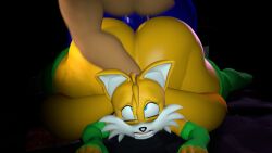 3d_(artwork) anal anal_sex anthro armwear ass big_ass big_butt blue_eyes bubble_butt canid canine clothing digital_media_(artwork) dumptruck_ass duo elbow_gloves eulipotyphlan eye_roll femboy fox gloves handwear hedgehog hi_res huge_ass legwear looking_pleasured male male/male mammal open_mouth penetration pinned sega sonic_(series) sonic_the_hedgehog sonic_the_hedgehog_(series) stockings tails thick_thighs thordersfm wide_hips