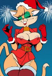 ai_generated catgirl christmas fantomcat female female_only furry tabitha_wildcat xmas