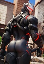 3d ai_generated armor armored_male ass ass_focus bara bara_ass behind_view big_ass big_butt big_penis fortnite fortnite:_battle_royale gay helmet humanoid inviting juicy_bara male male_focus male_only manly masculine masked masked_male offering_to_viewer omega_(fortnite) penis penis_focus penis_out round_ass round_butt showing_ass solo solo_male standing thick_thighs unusual_eyes visible_penis yaoi